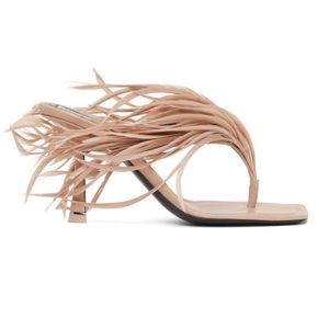 ALEXANDER WANG Size 38. Ivy Feather Sandal